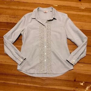 Orig. Penguin Oxford ruffle front button down.